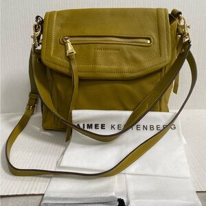 Aimee Kestenberg Leather Shoulder Bag -Fifth Avenue Bag Purse in Cumin